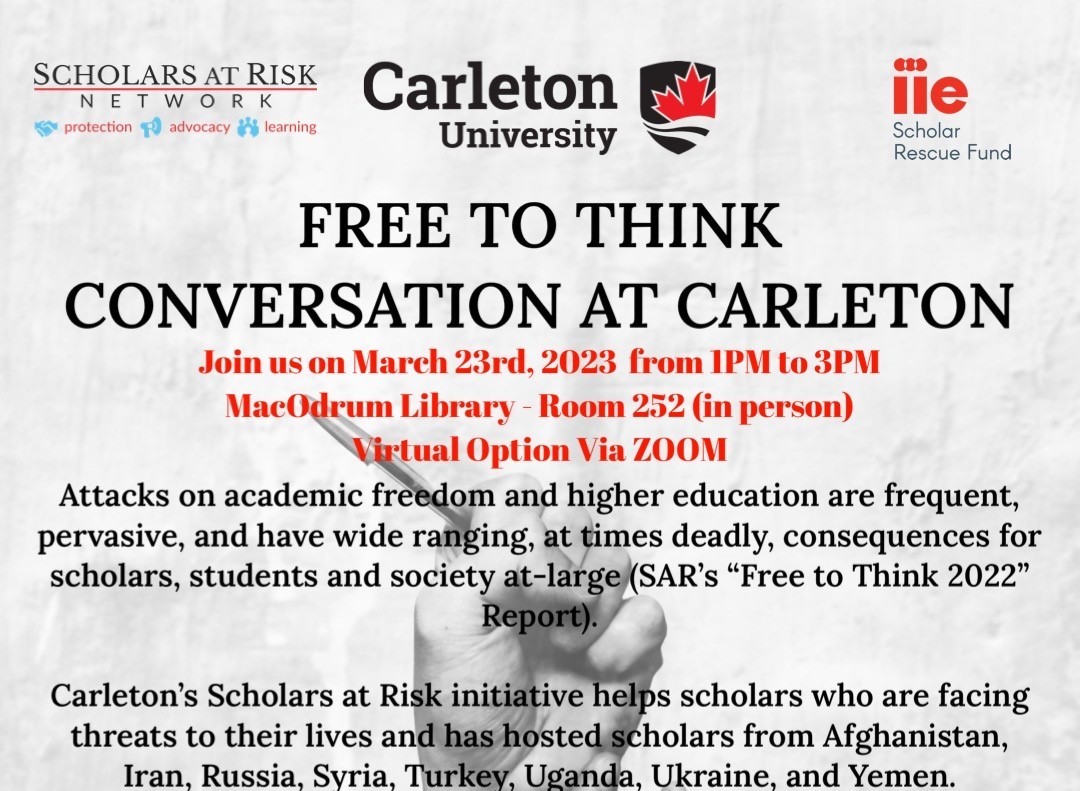 Events Calendar Scholars at Risk Free To Think Conversation at