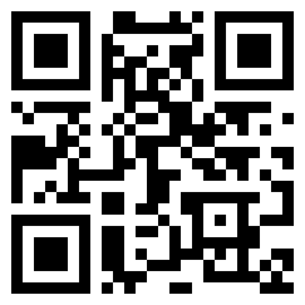 QR code for registration.